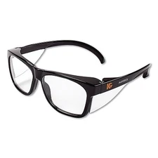 KleenGuard Maverick Safety Glasses, Clear Anti-Fog/Scratch Lens, Black Frame