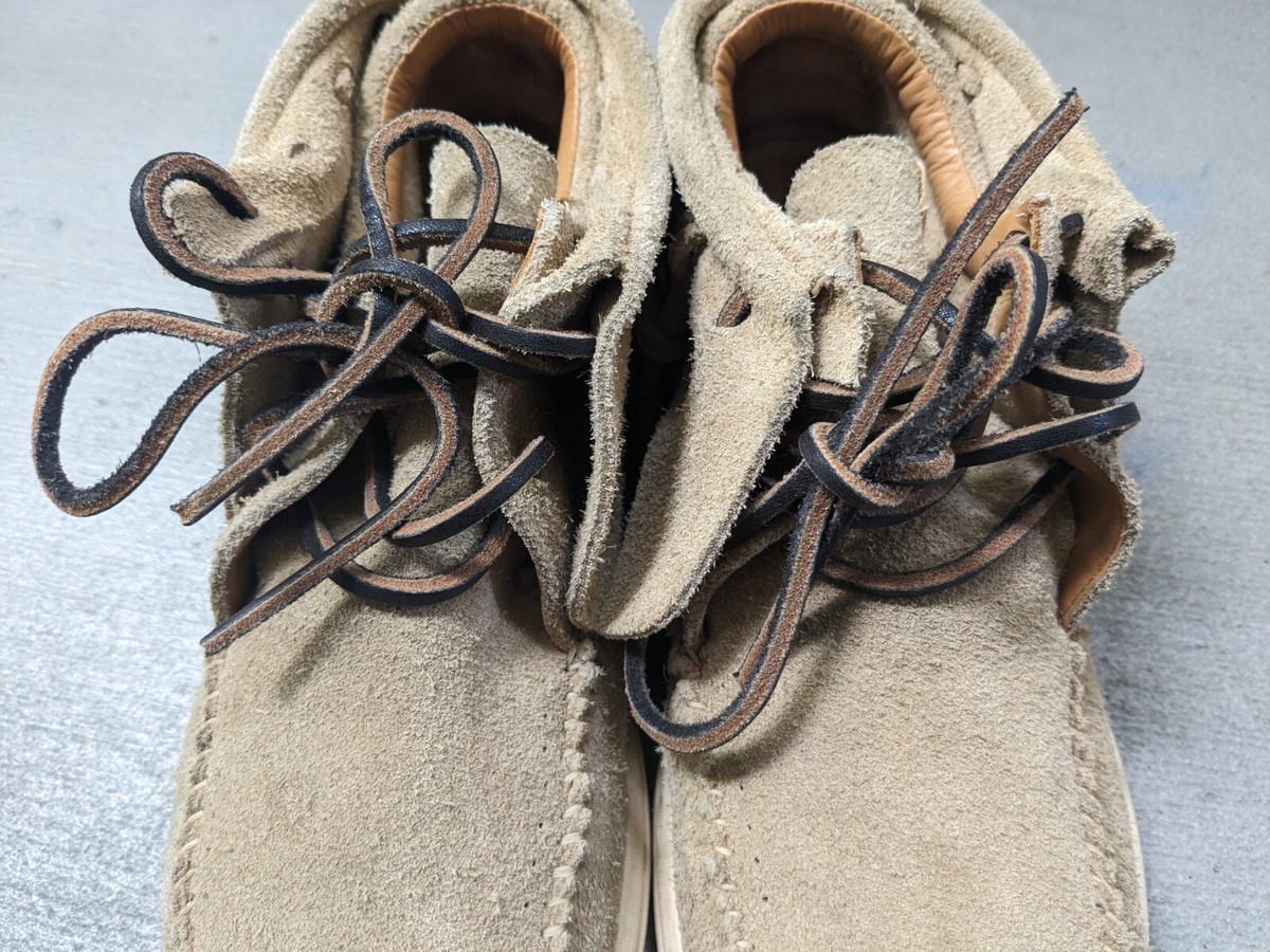 Visvim FBT Lhamo Folk Sand Suede Men 9.5 Leather Sneakers