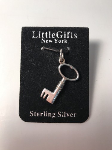 Key Charm Silver 925 by Little Gifts of New York 3g