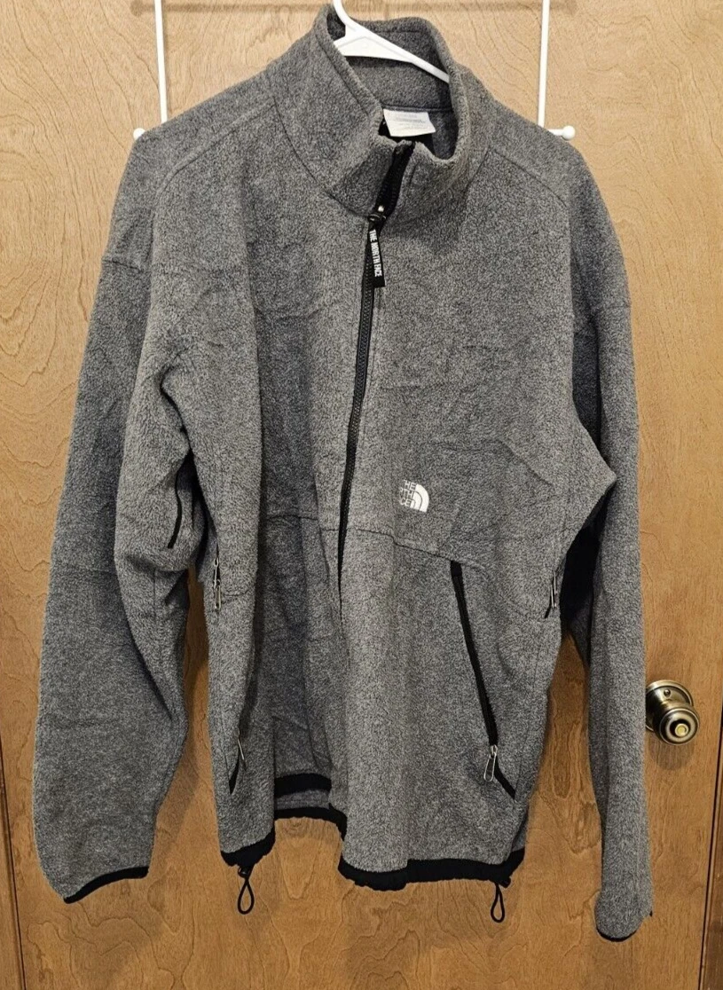 North Face Mens Fleece Full Zip Jacket Size 2XL Mock Neck Outerwear Outdoors