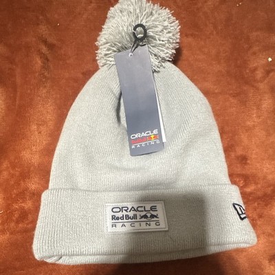 New Era Oracle Red Bull Racing Gray Knit Pom Beanie Hat - Formula 1
