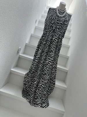 Vero Moda Maxikleid mit Taillenband zum Schnüren Animal Print L Allover-Print