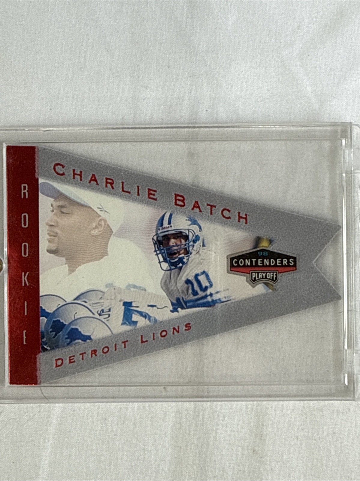 1998 Playoff Contenders Pennants Grey Charlie Batch #32 Rookie RC