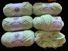 Lion Brand Yarn 215-156 Feels Like Butta Yarn 18 Total Oz Mint Green Lot/5 