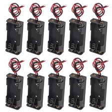 DIANN 10pcs AAA Battery Holder 2X 1.5V AAA Battery Power Case Plastic 2 Slots
