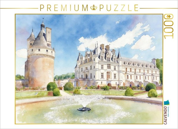 Calvendo Puzzle Chenonceau Castle In France | 1000 Pieces, Finished Size 25.2 ×-image