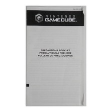Nintendo Gamecube Precautions Booklet Console Insert PM-DOL-USA