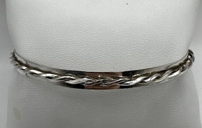 .925 Sterlingsilber Twist Armreif Armband 8,5'' (9,6)