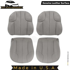 1999-2001 Fits Jeep Grand Cherokee Genuine Leather Front Seat Covers Taupe