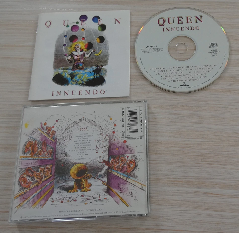 CD ALBUM INNUENDO QUEEN 12 TITRES 1991 - Photo 2/2