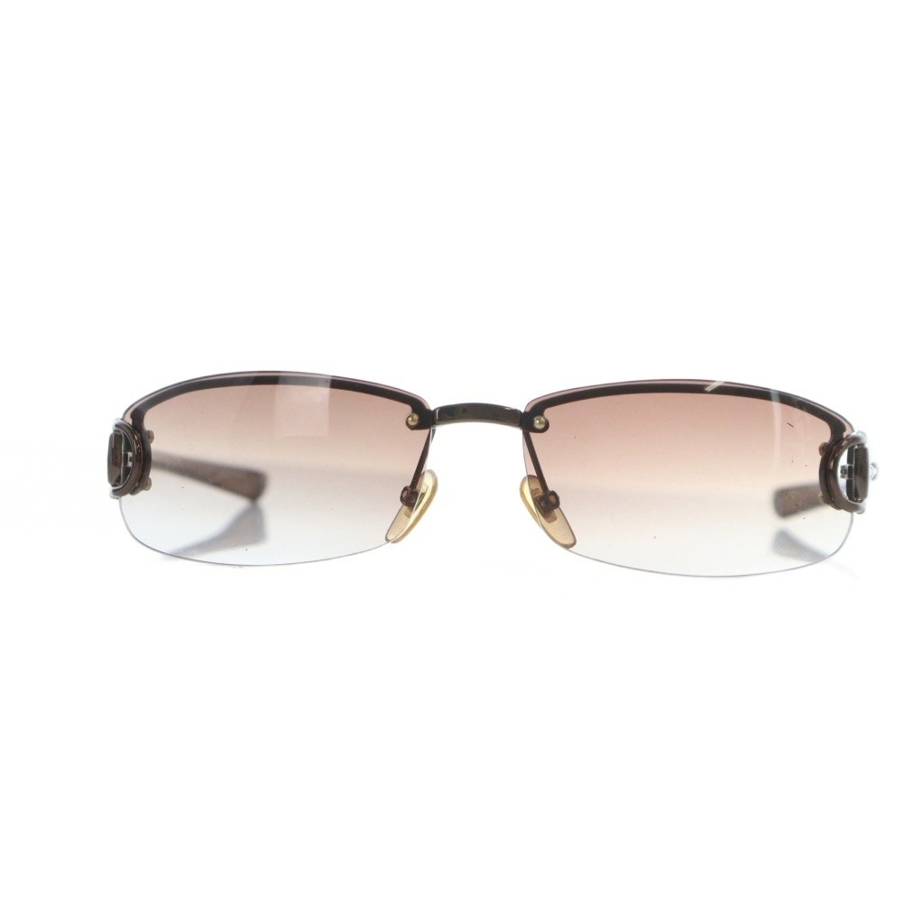 GUCCI GG 2743 F S BKPYT Sunglasses Glasses Logo Half rim Logo 62 15 130 Brown GY