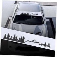 51 Mountain Tree Forest Vinyl Decals For Car Front Rear Windshield Black 51 Mountain Tree Forest Vinyl Decals For Car Front Rear Windshield Black