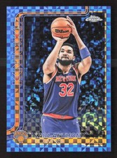 2025-26 Topps Chrome Basketball #179 Karl-Anthony Towns Blue X-FRACTOR Refractor