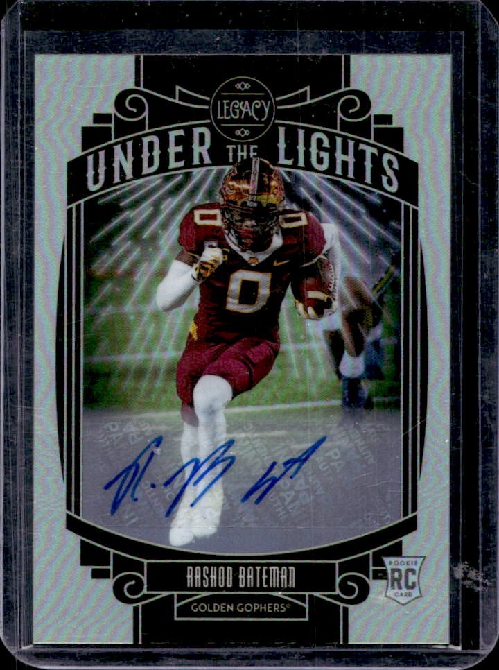 Rashod Bateman Panini Legacy Under the Lights #ULRB Autograph-Sapphire