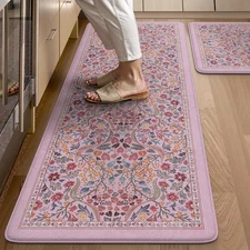 Kitchen Mats Cushioned Anti Fatigue, Waterproof Kitchen Floor Mat Non Slip De...