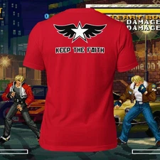Fatal Fury King Of Fighters Rock Howard Keep The Faith Cosplay Shirt