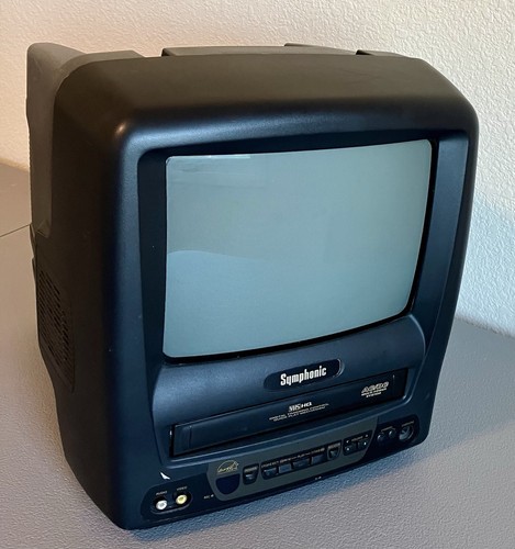 Symphonic TV VCR Combo VHS Player SSC099 Retro Gaming Vintage WORKS Multi Power