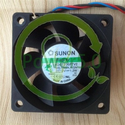 New 1PC KDE1206PTV2 12V 1.1W 60*25MM 3-Wire Cooling Fan *la