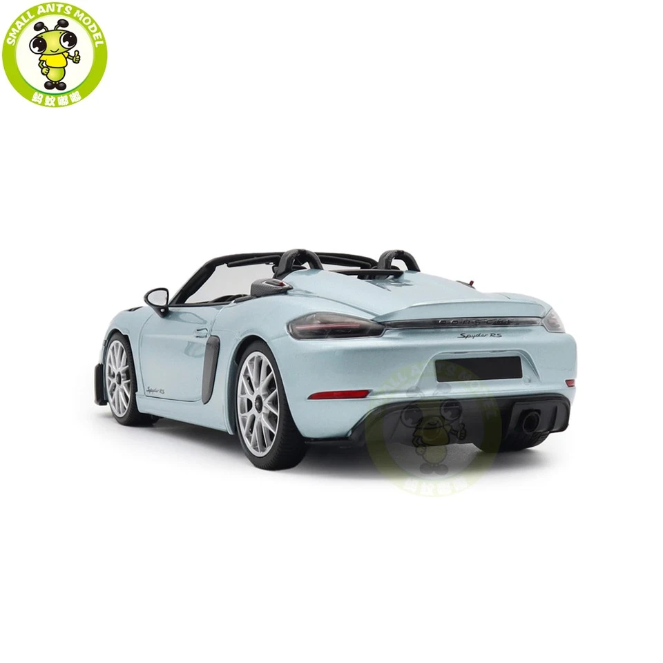 1/18 Minichamps Porsche 718 Sypder RS Glacier Silver Diecast Model Car - Image 3 of 4