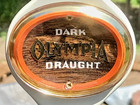 1958 TALL "Dark Olympia Draught" Draft Beer Tap Handle Washington Oly — photo 1
