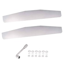 Mud Flap Weight 2 pcs Pack, Chrome Mud Flap Weights for Semi Truck, 4 X 24