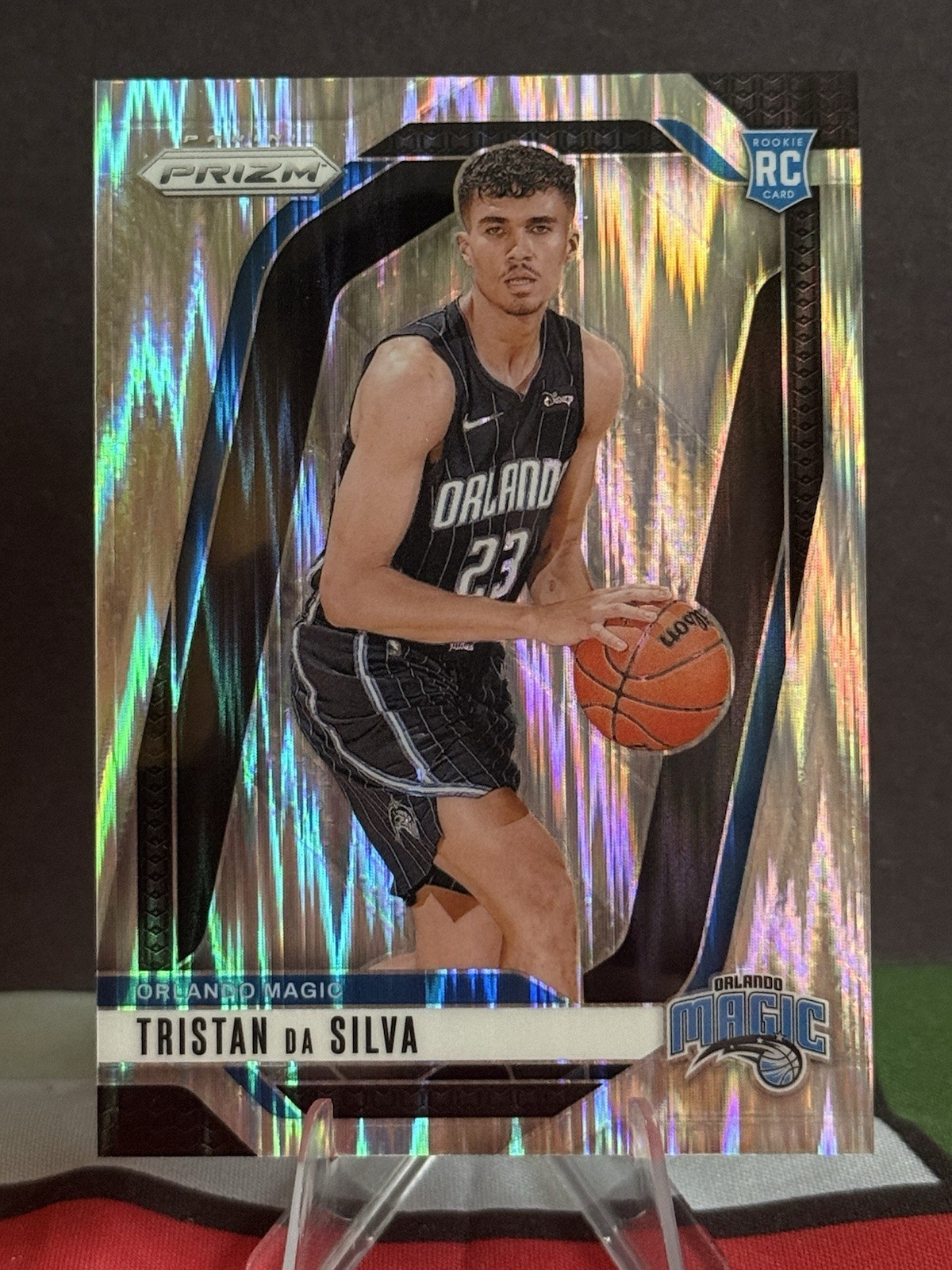 Tristan da Silva 2024-25 Panini Prizm #256 ROOKIE RC Skewed Prizm SP /249 Magic