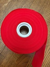 Red Velvet Ribbon Partial Roll 2 3/8 Inch Wide Craft Sewing Gift Wrap Decor