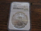 2003  1 OZ. SILVER EAGLE NGC MS69 BROWN LABEL