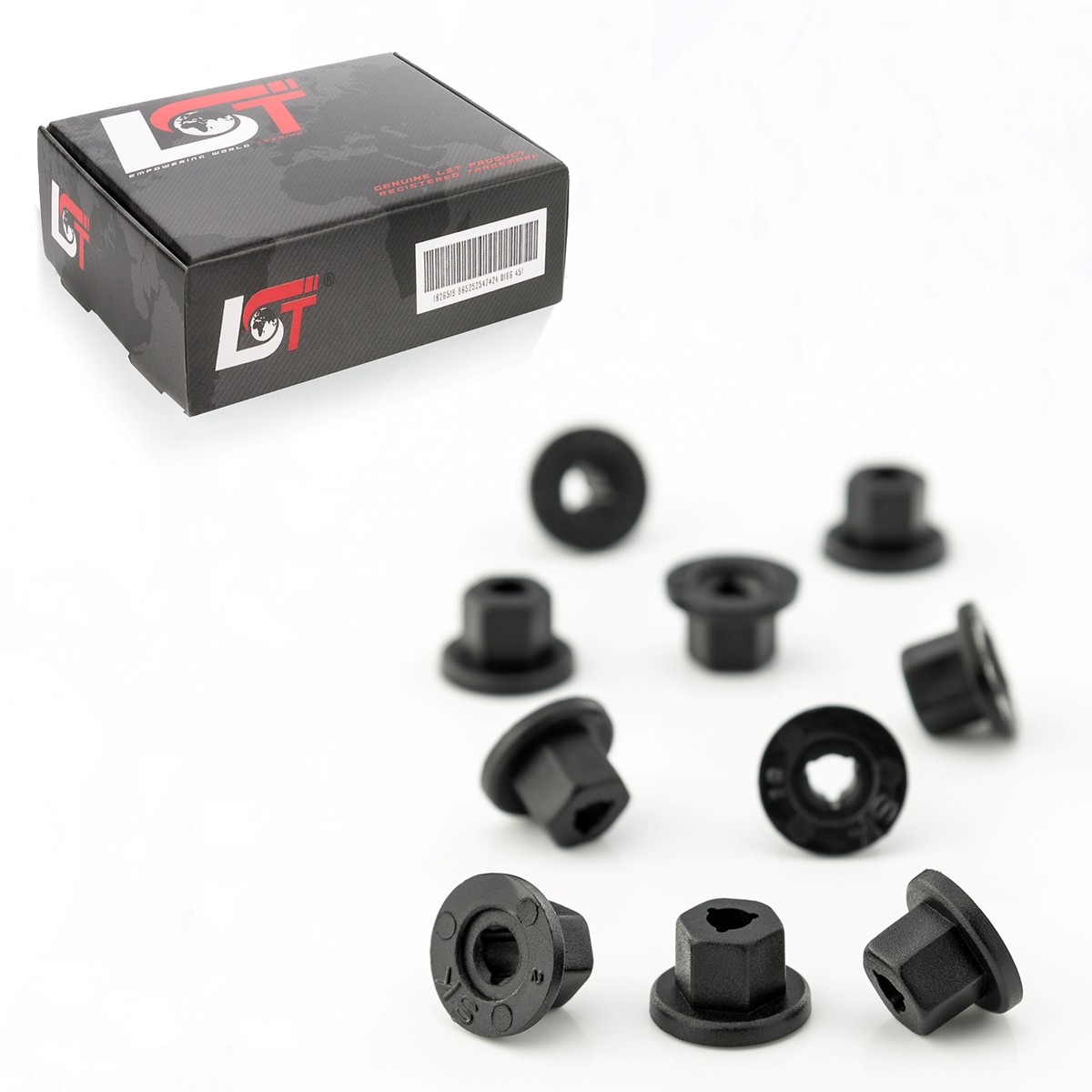 10x Inner fender plastic nut fastening clips for SAAB 9-3 YS3F