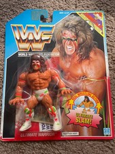 WWF Hasbro Ultimate Warrior MOC - Summer Slam Card - Series 2 - 1990 - WWE