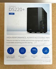 Synology DiskStation DS220 2-Bay NAS Enclosure Gigabit LAN Btrfs AES-NI DSM
