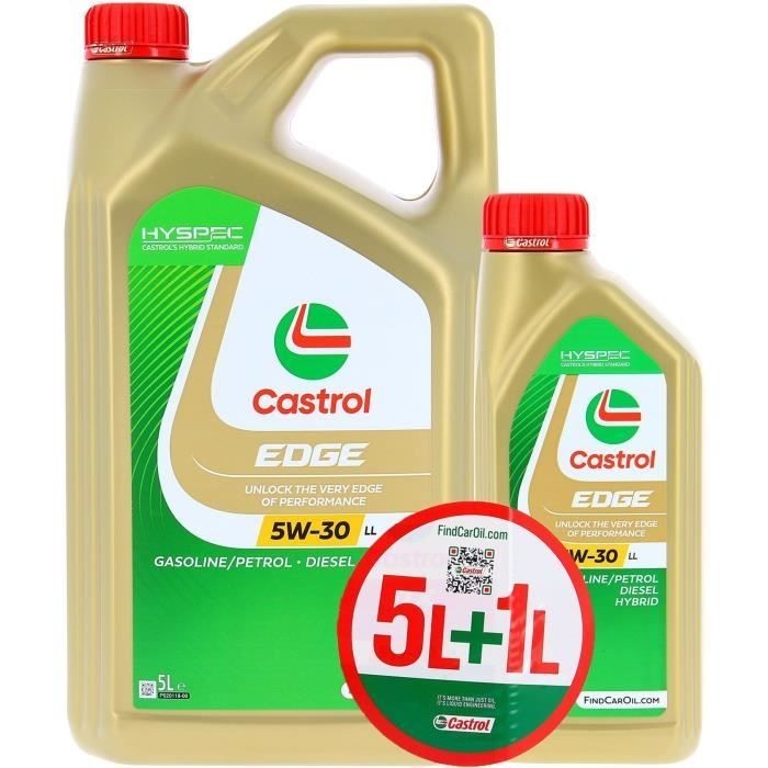 Huile moteur Castrol Edge 5W-30 LL protège votre mécanique durant les longs trajets