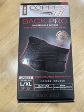 Copper Fit Back Pro Compression Back Support Belt Men  s L/XL 39  50    New