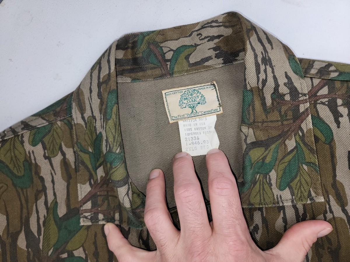 Vintage Mossy Oak Original Greenleaf Camo Coveralls EUC 2XL