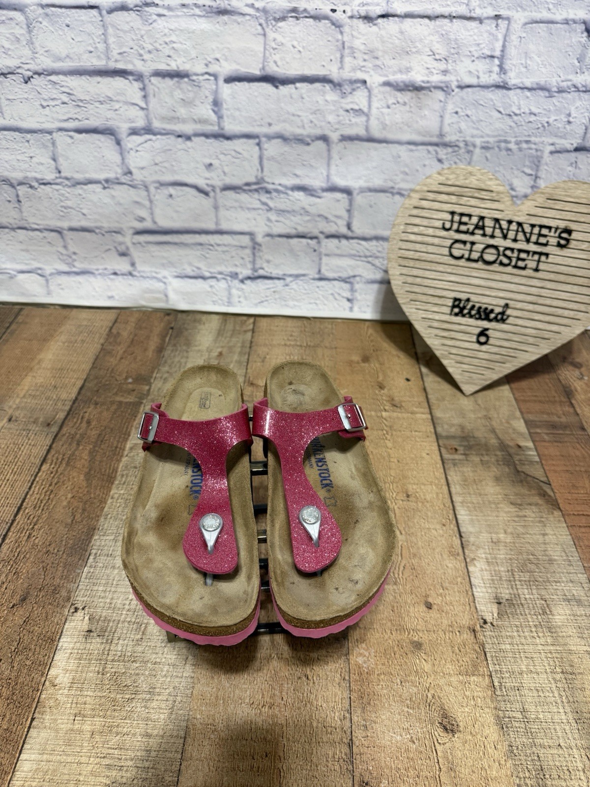 BIRKENSTOCK Gizeh Thong Sandal Magic Galaxy Bright Rose pink 40 Soft footbed image 4