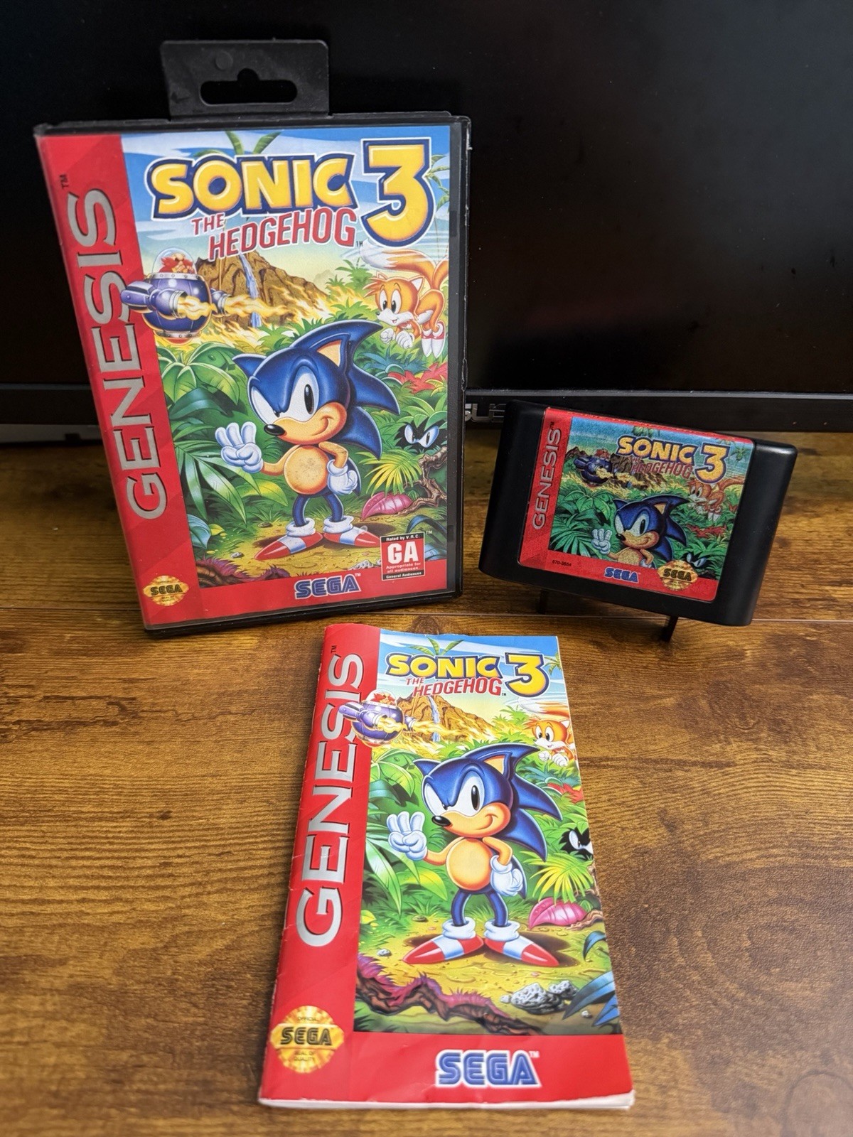 Sonic the Hedgehog 3 CIB (Sega Genesis, 1994) Complete CIB w/Manual