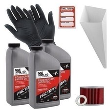 Factory Racing Parts 10W40 3 Quart Oil Change Kit For Honda CB350F 1973-1974 38.65 per gallon