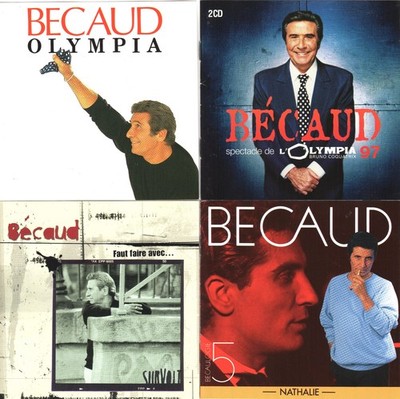 GILBERT BECAUD Spectacle De L'OLYMPIA + FAUT FAIRE AVEC +BECAULOGIE VOL 4 CD LOT