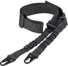 Tactical 2 Point Sling Rifle Adjustable Gun Sling Standard Strap with Metal Hook