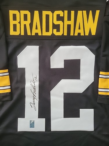 Terry Bradshaw Signed Jersey #12 Steelers QB Autogramm Trikot mit Holo COA - Bild 2 von 7