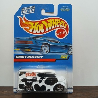 DAIRY DELIVERY HOT WHEELS WHITE 1999 - 1004 VINTAGE GOT MILK? NEW