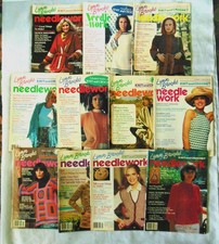 Knit  Crochet Patterns, 1976-1980 - Lynn Brooks Needlework - Lot of 11
