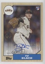 2017 Topps 1987 Rookie and All-Star Edition Auto Ty Blach #1987A-TB Auto 2oe