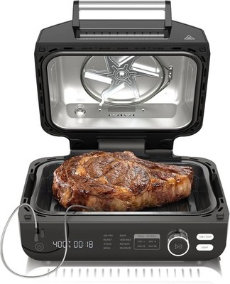 Electric Grill Outdoor Indoor 8-in-1 Multifunctional Large BBQ Grill for Air Fry