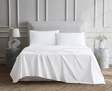 PURITY LINEN CLOSET KING SIZE SHEET SET STOP THE AWE LUXURY PERCALE WHITE