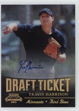 2011 Playoff Contenders Draft Tickets Signatures Travis Harrison #DT1 Auto 0u2j