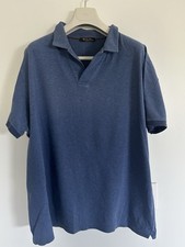 LORO PIANA Men  s Pietro Shirt Classic Blue 100 Cotton Size: XXXXL 720