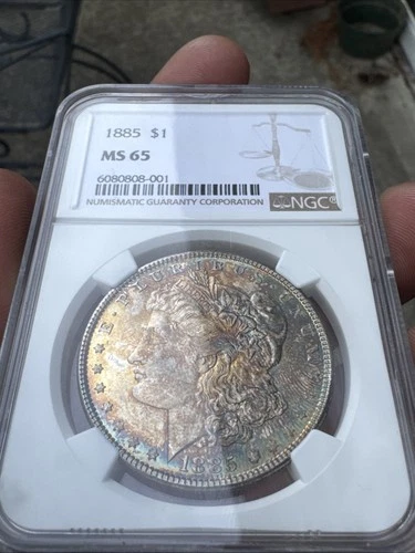 1885 P Morgan Silver Dollar MS65