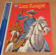 ORIGINAL 1974 LONE RANGER WHITMAN COLORING BOOK 1030, UNUSED, HIGH GRADE, NOS