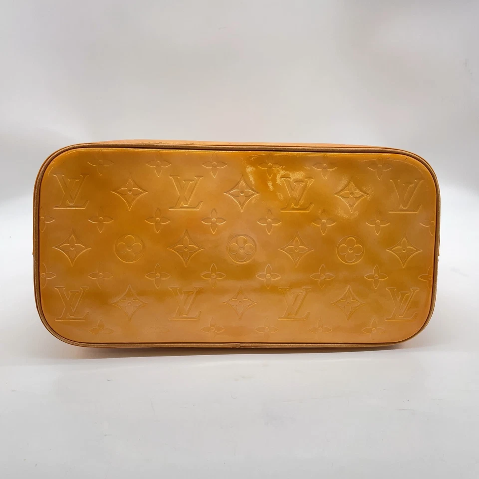 Auténtico bolso de mano Louis Vuitton Vernis Marshmallow rosa Houston M91053 NS120242 Foto 4 de 4